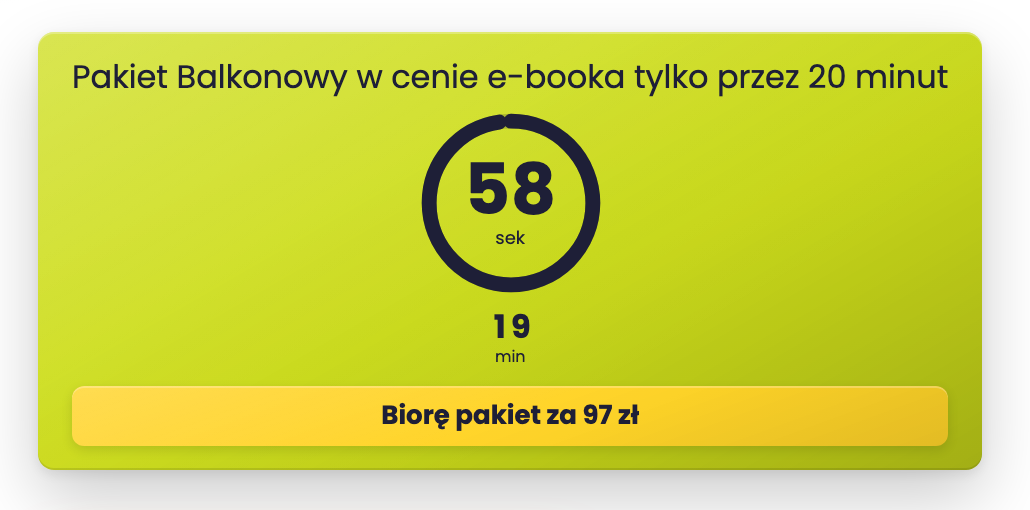 Licznik Pierścień w kolorach schematu beTiMES 2.0